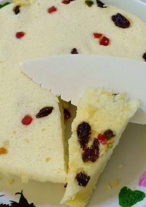 Hình của món Bánh bông lan hấp.