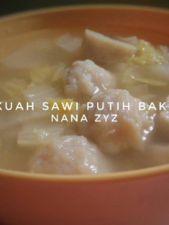 Foto resep Kuah sawi putih bakso