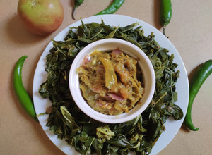 Foto resep Daun Singkong Sambal Ijo Padang