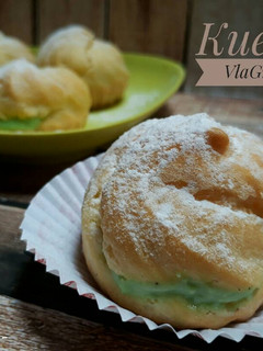 Foto resep Kue Sus (Choux Pastry) Vla Greentea