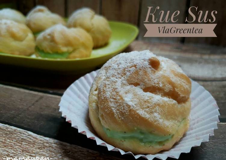Kue Sus (Choux Pastry) Vla Greentea