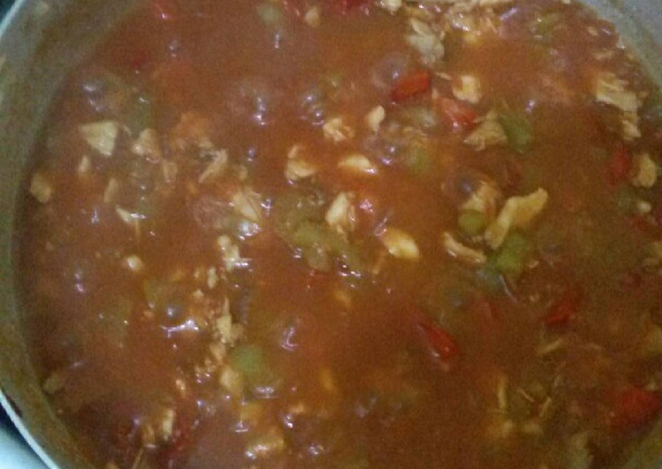 Pollo en salsa vegetal