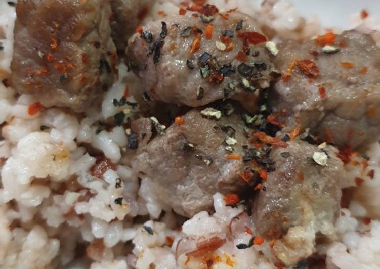 Cara Gampang Membuat Saikoro Beef Butter Rice yang Lezat Sekali