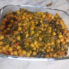A picture of Palak Chana Sabzi.