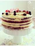 Naked Cake de cumpleaños (zanahoria-plátano) 