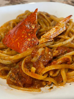 Foto di Linguine con Granchio e Pelati
