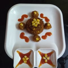 Thai corn cake A picture of Thai corn cake.