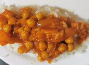 Una foto de Garbanzos al curry
