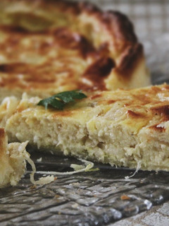 Una foto de Quiche Lorraine tradicional