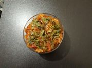 A picture of baked brinjal