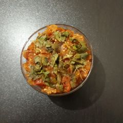 A picture of Baingan (brinjal) bhartha.