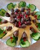 Салат "Серденько" з курячими серцями🐔
