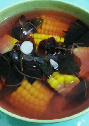 Foto resep Sayur Bayam Merah & Jagung Manis