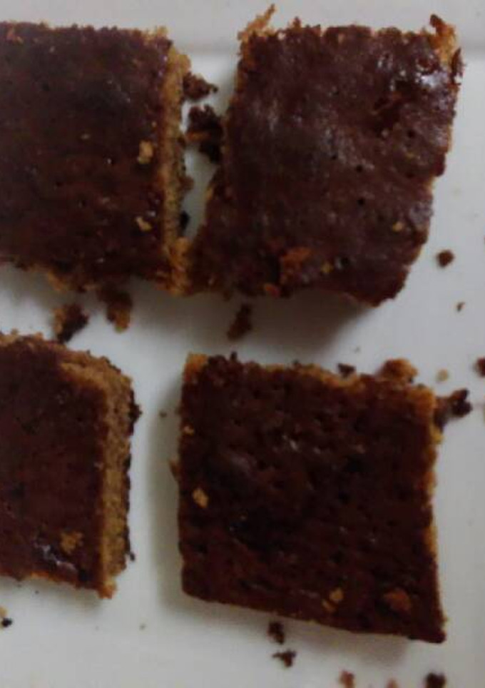 Una foto de Brownie de chocolate con nueces