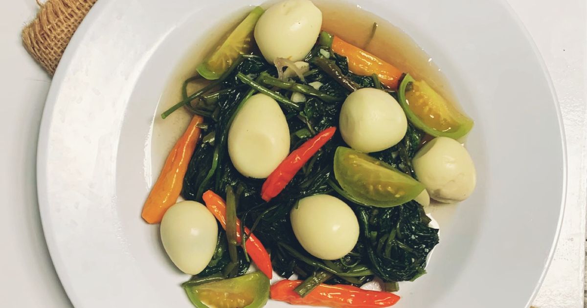 Tumis Kangkung Telur Puyuh
