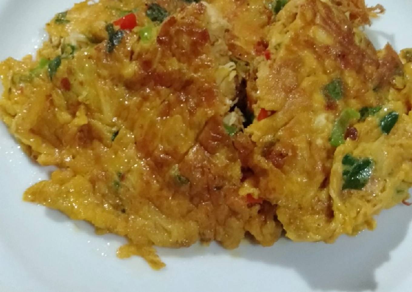 Telur Dadar Pedes Nampol Istimewa