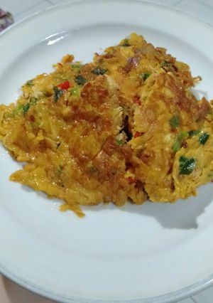 Foto resep Telur Dadar Pedes Nampol Istimewa