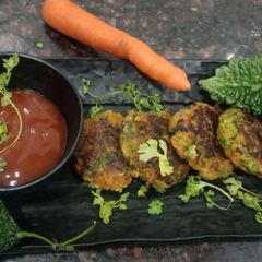 Bitter gourd tikki A picture of Bitter gourd tikki.