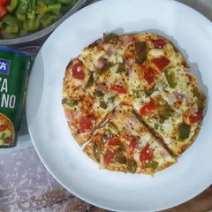 A picture of Whole wheat flour Pizza.