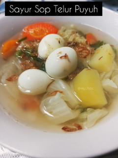 Foto resep Sayur Sop Telur Puyuh