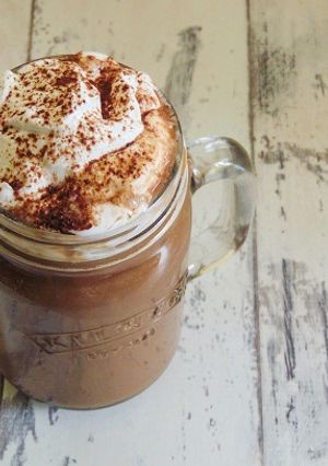 A picture of Chocolate Frappuccino with Whipped Coconut Cream.