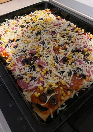 O poză a rețetei Pizza făcută în casă.