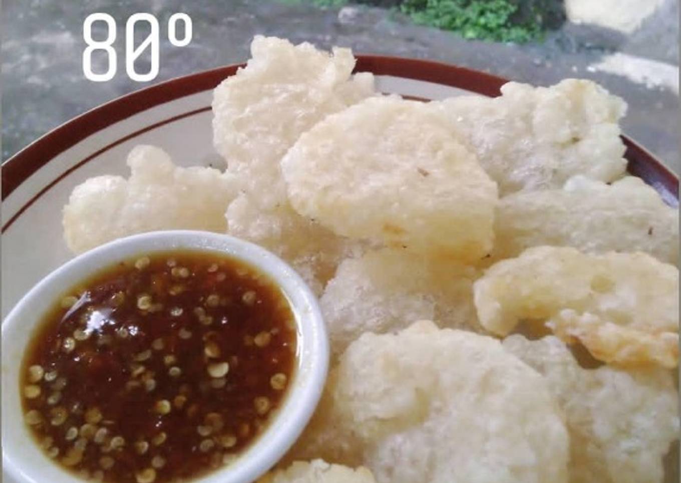 Bumbu rujak dalam spuit