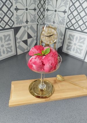 Une photo de Sorbet framboise 🍧