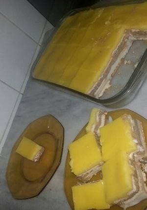 صورة لوصفة طبقات البسكوت الذيذه