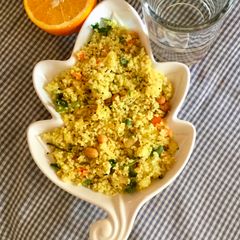 A picture of Orange millet poha.