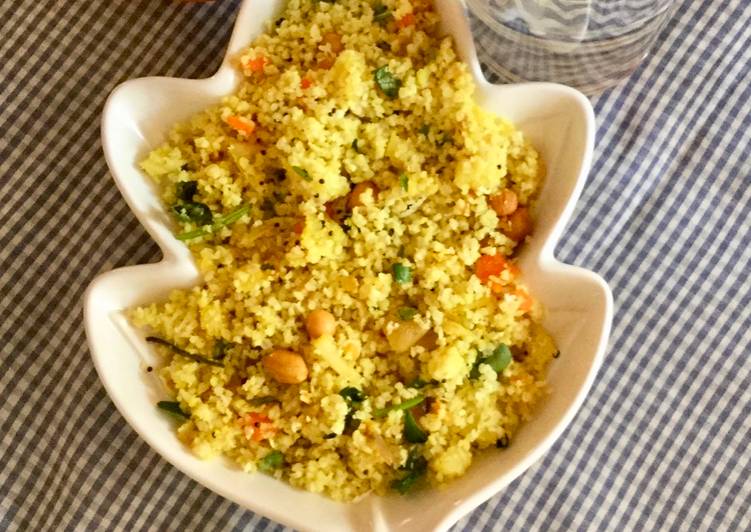 Steps to Prepare Quick Orange millet poha