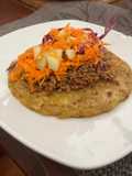 Tortillas de Plátano Verde con Carne de Pavo