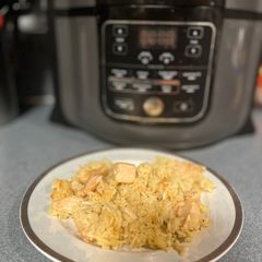 Ninja Pressure cooker Chicken & Rice A picture of Ninja Pressure cooker Chicken & Rice.