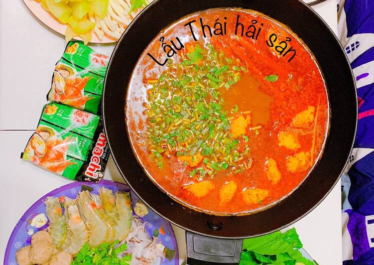 Recipe of Any-night-of-the-week Lẩu Thái hải sản