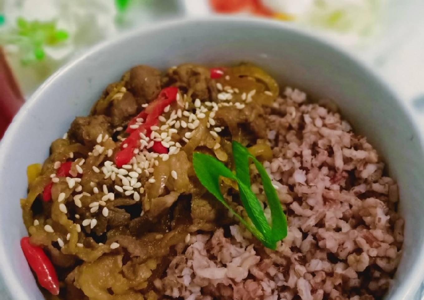 Gyudon #beef teriyaki & nasi