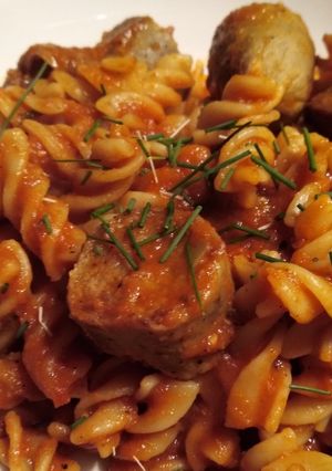 A picture of Sausage Pasta.