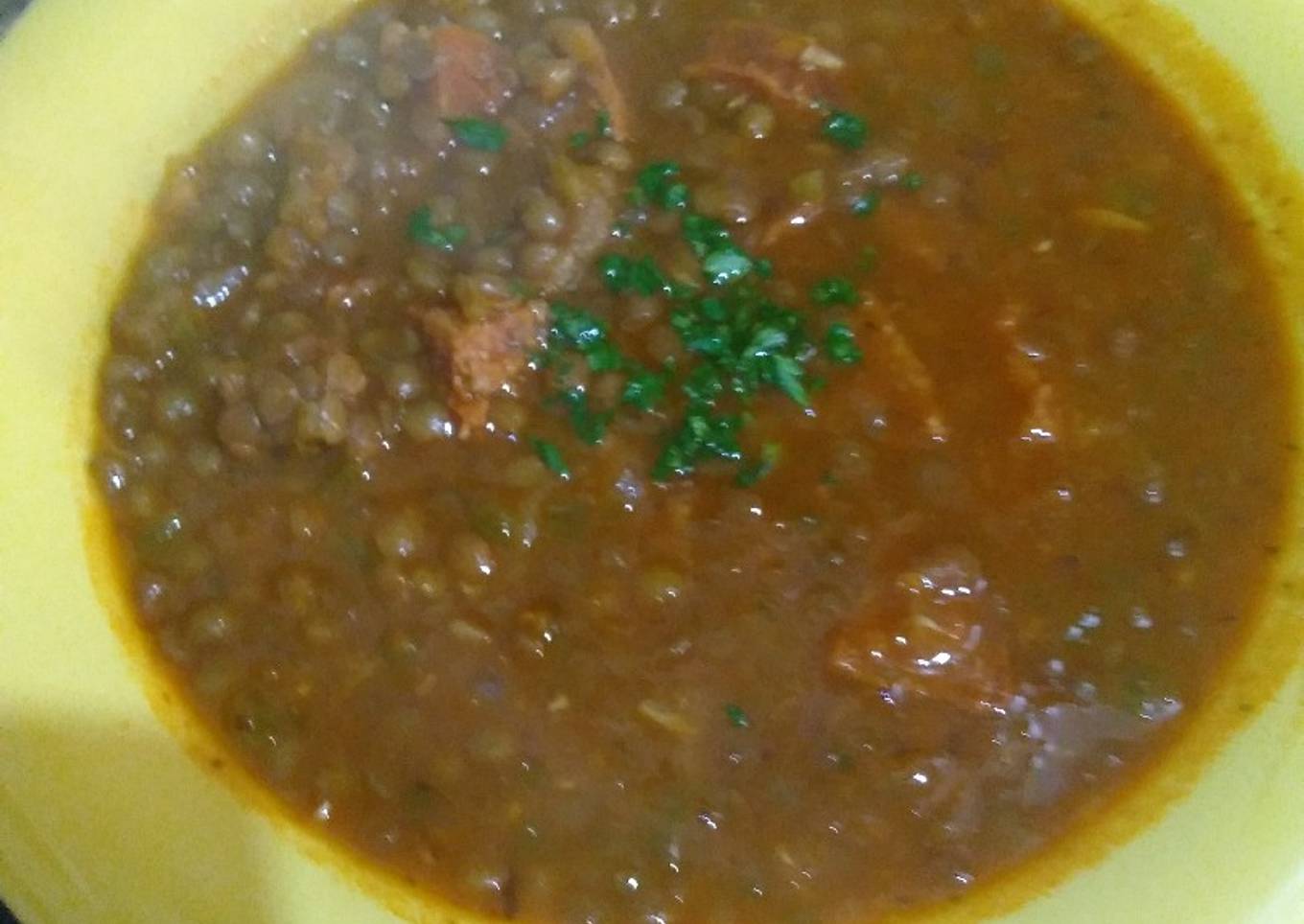 Guiso de lentejas
