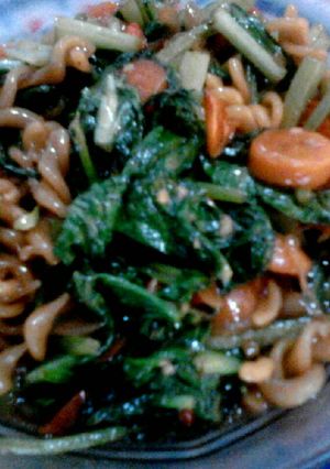 Foto resep Tumis Sawi-Sosis Pedas Manis