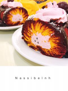 عکسی از دستور رولت طوفان یا رولت سانشاین نصیبه (hurricane cake roll) رولت توفان