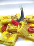 Mezzi paccheri ondulati con sardine
