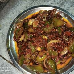 A picture of Capsicum Pyaaz Ki Sabzi.