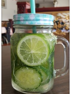 Hình của món #Detox 4 - Thanh tẩy ruột và đại tràng [Chanh, Dưa leo].