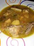 Sopa de pollo y arroz enriquecida