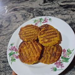 A picture of Grilled Okara Patties.