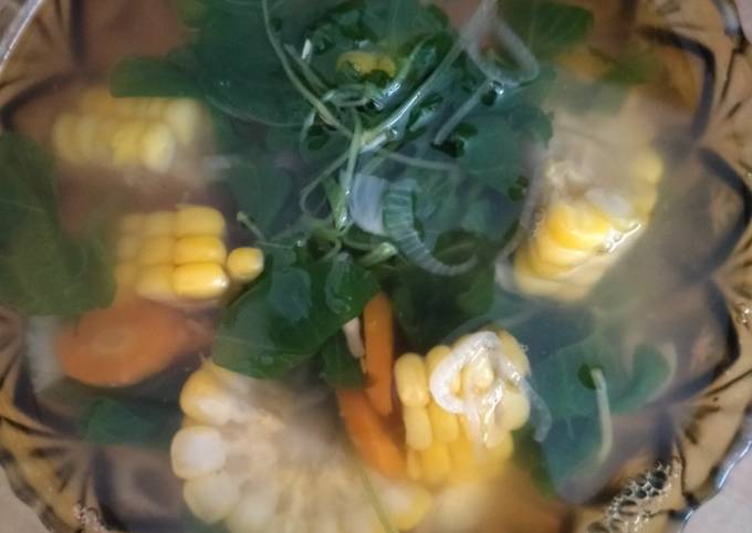 Sayur bayam tanpa kencurš„