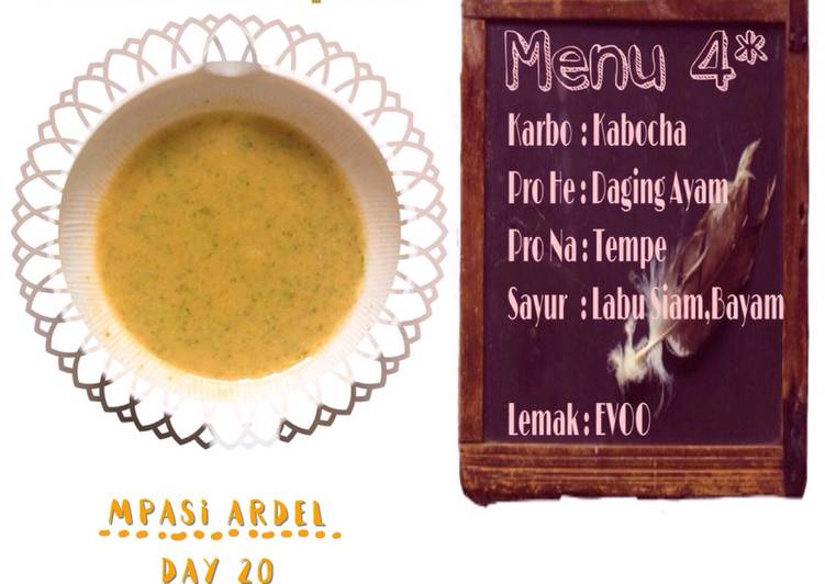 Bagaimana Membuat Chicken with mixed pumpkin #mpasi4bintang Anti Gagal