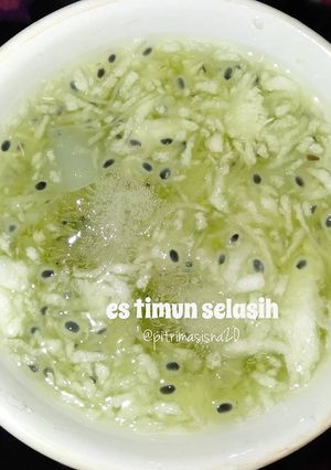 Foto resep Es timun selasih