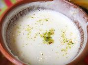 A picture of sweet creamy lassi