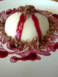 Panna cotta de coco con coulis de zarzamora 🥥
