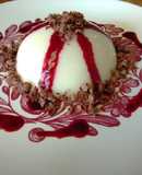 Panna cotta de coco con coulis de zarzamora 🥥